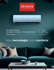 Ar-condicionado Aiwa High Inverter 12.000 Btus Quente/Frio Aws-ac-12qf Branco
