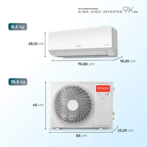 Ar-condicionado Aiwa High Inverter 9k Btus Frio Aws-ac-9f