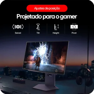 Monitor Gamer LG UltraGear™ - Tela OLED 27" , QHD, HDR400, 480 Hz, 0.03ms (GtG), NVIDIA G-SYNC, AMD FreeSync™ Premium – 27GX790A-B