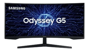 Monitor Gamer Samsung Odyssey G5 34" Ultrawide 165Hz 1ms HDR10 HDMI FreeSync Premium