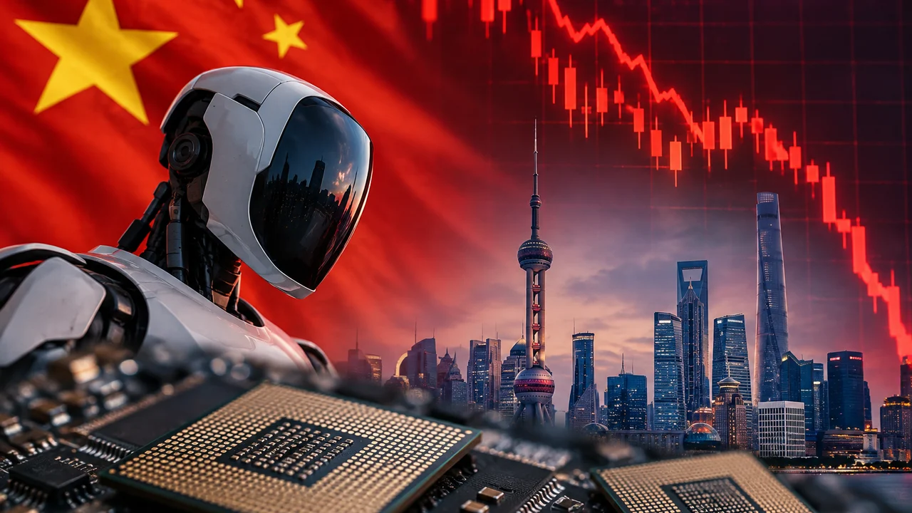 Ações de tecnologia relacionadas à IA despencam na China em meio a bolha do setor