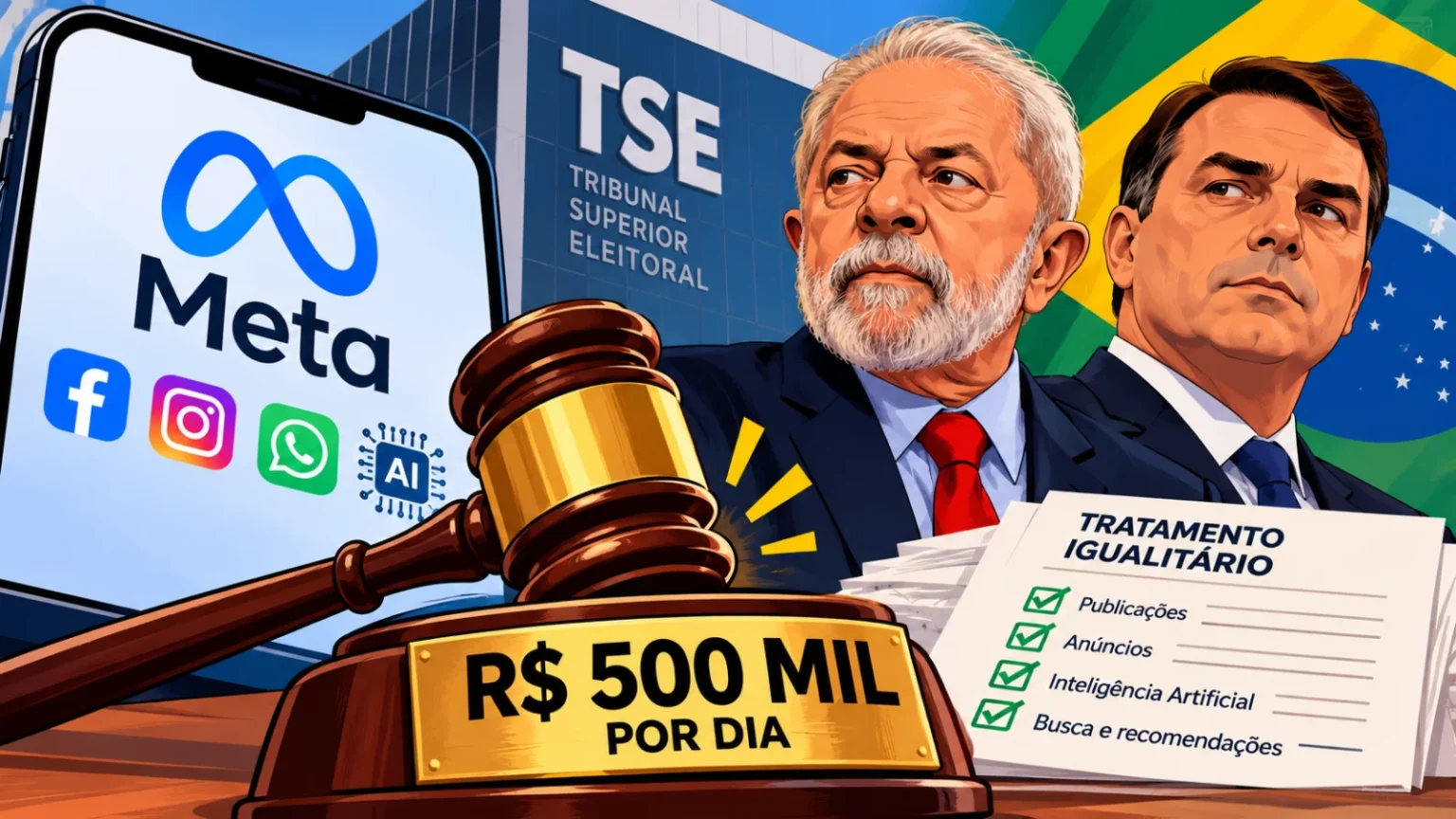 TSE confirma multa diária de R$ 500 mil para Meta em caso de descumprimento