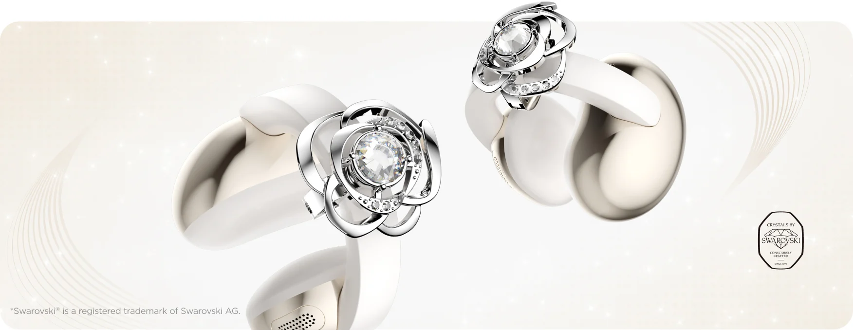 TCL lança no Brasil fone sem fio que imita brinco com versão em cristais Swarovski